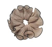 Chouchous élastiques en dentelle avec anneaux frisés pour chignon élégant, convient pour queue de cheval longue, accessoire pour femme