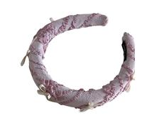 Chouchous élastiques en dentelle avec nœud pour femme InsStyle Ruban Bowknot Serre-tête Fille Sweet Hair Clip Party Décoration de cheveux