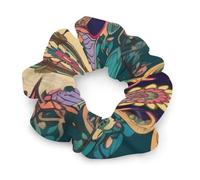 Chouchous élastiques sans dommage - Fleurs de style bohème - Doux - Pour homme et femme - Confort tout au long de la journée - Tous les types de cheveux
