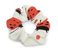 Chouchous élastiques sans dommage - Motif coccinelles - Doux - Pour homme et femme - Confort tout au long de la journée - Tous les types de cheveux