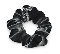 Chouchous élastiques sans dommage pour cheveux doux avec tête de mort noire pour homme et femme, confort tout au long de la journée, tous les types de cheveux