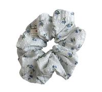 Chouchous élégants à motif floral français pour femmes, support de queue de cheval, tissu respirant, accessoires pour cheveux, usage quotidien, chouchous en tissu pour femme