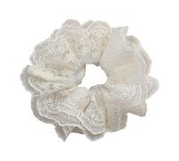 Chouchous élégants en dentelle pour femme - Grand chouchou élastique double couche pour ajouter du charme à vos coiffures