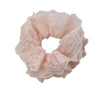 Chouchous élégants en dentelle pour femme - Grand chouchou élastique double couche pour ajouter du charme à vos coiffures