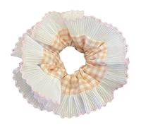 Chouchous en dentelle élastiques, chouchous doux, accessoires for cheveux à haute élasticité(Dark Khaki)