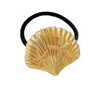 Chouchous en métal en forme d'éventail tendance pour femme - Confortables et élastiques - Accessoires pratiques pour fête de mariage