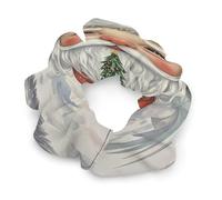 Chouchous en satin, barbe blanche, imprimé Noël, queue de cheval, élastiques à cheveux durables, élastiques à cheveux avec élastiques à cheveux tendance pour femme