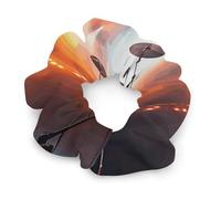 Chouchous en satin extensible, accessoires de cheveux extensibles pour chignon de concert rock pour femme