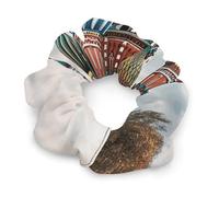 Chouchous en satin extensible - Cathédrale Saint-Basile - Carré rouge à Moscou - Accessoires pour cheveux extensibles pour femme