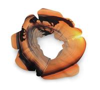 Chouchous en satin extensible, couchers de soleil, chevaux de lac, accessoires pour cheveux extensibles, élastiques à cheveux tendance pour femme