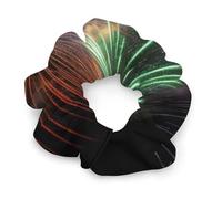 Chouchous en satin extensible, magnifique imprimé feux d'artifice, accessoires pour cheveux extensibles, élastiques à cheveux tendance pour femme