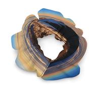 Chouchous en satin, Mauna Kea Summit imprimé coucher de soleil pour queue de cheval, chouchous durables avec élastiques à cheveux tendance pour femme
