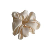 Chouchous en soie de couleur unie, élastiques for cheveux, accessoires for cheveux, queue de cheval, élastiques en caoutchouc for filles, couvre-chefs décontractés(WHITE)