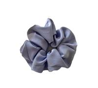 Chouchous en soie de couleur unie, élastiques for cheveux, accessoires for cheveux, queue de cheval, élastiques en caoutchouc for filles, couvre-chefs décontractés(Blue)