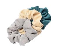 Chouchous en tissu Lot de 3 chouchous en velours côtelé for cheveux, élastiques, queue de cheval, couvre-chef(G color)