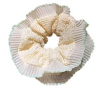 Chouchous esthétiques avec bordure en dentelle élastique pour mariage, fête, plage