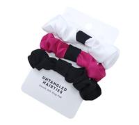 Chouchous français pour chignon épais, couleur unie, chouchou élégant pour queue de cheval pour femme