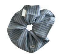 Chouchous légers et confortables avec nœud à rayures - Double couleur - Postiches élégantes pour filles et femmes - Cadeau tendance - Accessoires de cheveux décontractés pour un usage quotidien