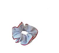 Chouchous Lot de 4 chouchous à rayures rouges et bleues for cheveux, élastiques, doux frais, accessoires for for filles femmes