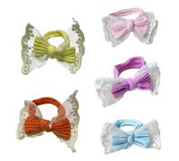 Chouchous pour cheveux, 5 nuances de couleurs, attaches souples et douces, tissu antidérapant, courbures pour femmes, fête de bureau, mariage, accessoires pour tête sensible