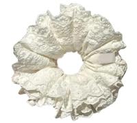 Chouchous pour Cheveux 5 pièces chouchous à volants dentelle bleue multicouche cravate de cheveux corde Costume(Style3)