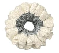 Chouchous pour Cheveux 5 pièces chouchous à volants dentelle bleue multicouche cravate de cheveux corde Costume(Style6)