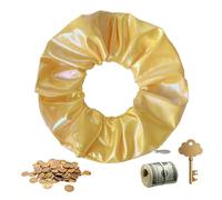 Chouchous pour cheveux - Accessoires doux pour queue de cheval - Chouchous avec poches secrètes pour rouge à lèvres, espèces, clés, objets de valeur ou élastique à cheveux élégant avec poche cachée