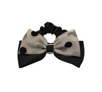 Chouchous pour Cheveux Bandeau en corde à cheveux avec nœud à pois for femmes(Beige)