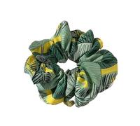 Chouchous pour Cheveux Chouchous en corde élastique for cheveux, 10 pièces, imprimé fleur de grande feuille(Color2)