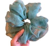 Chouchous pour Cheveux Chouchous en mousseline de soie surdimensionnés, 5 pièces, grandes bandes élastiques for cheveux, cravate, support for queue cheval, corde for(Color10)