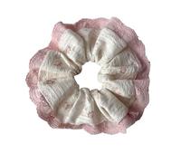 Chouchous pour Cheveux Chouchous en tissu avec garniture dentelle douce, 10 pièces, attaches for cheveux, corde élastique for(Number 02)