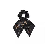 Chouchous pour Cheveux Cravate de tempérament féminin, bandeau queue de cheval, corde à cheveux florale