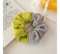 Chouchous Pour Cheveux, Crème À Gaufres, Bandes Élastiques, Accessoires Pour Cheveux Coréens, Corde De Cheveux Tricotée, Bande De Caoutchouc, Couleur Unie, Épissure