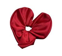 Chouchous surdimensionnés élégants en forme de cœur satiné multi-usage pour queue de cheval tendance et chignon