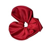 Chouchous surdimensionnés élégants en forme de cœur satiné multi-usage pour queue de cheval tendance et chignon