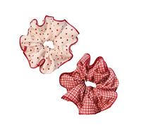 Chouchous surdimensionnés pour cheveux rouges, chouchou élastique pour cheveux, corde à cheveux, décoration de cheveux pour femme, chouchous élégants