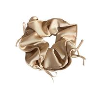 Chouchous tendance avec nœud en ruban - Couleur unie - Pour femmes et filles - Élastique en caoutchouc (2)