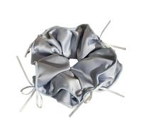 Chouchous tendance avec nœud en ruban - Couleur unie - Pour femmes et filles - Élastique en caoutchouc (3)