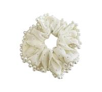 Chouchous tendance avec perles artificielles pour événement formel - chouchou surdimensionné - Pour queue de cheval - Broderie - Tous assortis