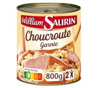 Choucroute Garnie Cuisinée au Vin Blanc William Saurin 800G/Boite 2 boîtes