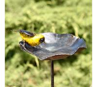 CHOUETTE AND CO-Tuteur métal nénuphar petit modèle et oiseau crochet