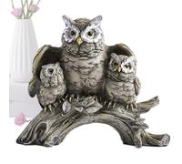 Chouette Artistique Figurine Résine Owl Ornements Maison Chouette Sculpture Unique Hibou Statues Mignon Animal Décoration Statues Hibou Rustique Sculpture Élégant Hibou Sculpture Moderne Décoration de