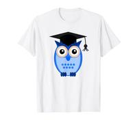 Chouette astucieuse T-Shirt Graphique avec Valeur, Homme, Blanc, S