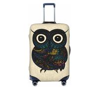 Chouette avec Mandala - Housses de bagages de voyage - Housses élastiques pour valises de protection pour bagages de 45 à 32 cm, Noir, G
