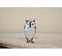 CHOUETTE & CO-Hibou blanc en métal recyclé Chouette & Co