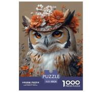 Chouette Cool pour Adultes Puzzles 1000 Pièces Animaux Décoration Jeu De Défi Familial Jeux Éducatifs Cadeaux d'anniversaire pour Noël Tueur Ennuyeux 38x26cm/1000pcs