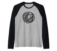 Chouette d'Athéna mythologie Grecque Cadeau de philosophie Manche Raglan