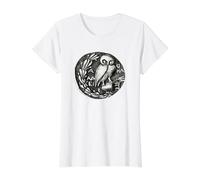 Chouette d'Athéna mythologie Grecque Cadeau de philosophie T-Shirt Graphique avec Valeur