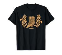 Chouette d'Athéna Mythologie Grecque Déesse Ancienne Athéna T-Shirt
