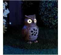 Chouette Décorative Solaire À Led 16 Cm Multicolore